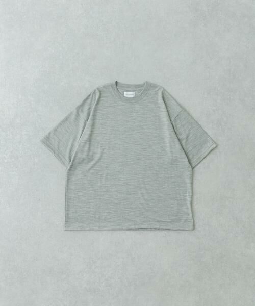URBAN RESEARCH / アーバンリサーチ Tシャツ | new basic　ウォッシャブルメリノウールショートスリーブTシャツ | 詳細27