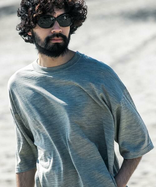 URBAN RESEARCH / アーバンリサーチ Tシャツ | new basic　ウォッシャブルメリノウールショートスリーブTシャツ | 詳細11