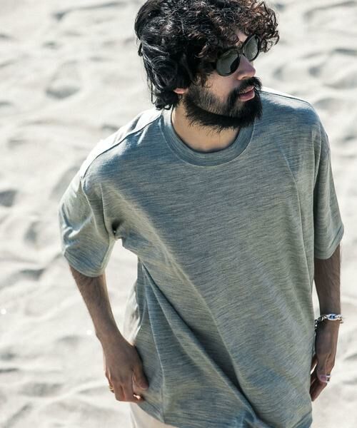 URBAN RESEARCH / アーバンリサーチ Tシャツ | new basic　ウォッシャブルメリノウールショートスリーブTシャツ | 詳細12