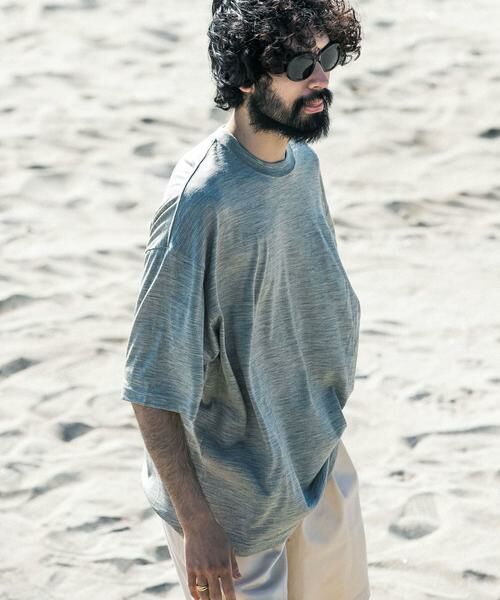 URBAN RESEARCH / アーバンリサーチ Tシャツ | new basic　ウォッシャブルメリノウールショートスリーブTシャツ | 詳細14