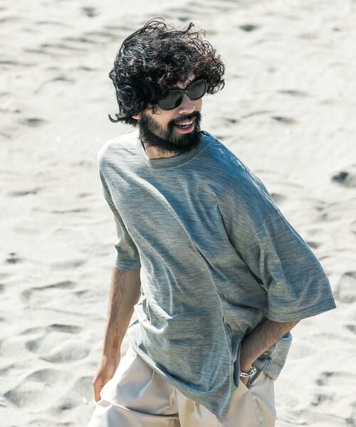 URBAN RESEARCH / アーバンリサーチ Tシャツ | new basic　ウォッシャブルメリノウールショートスリーブTシャツ | 詳細15