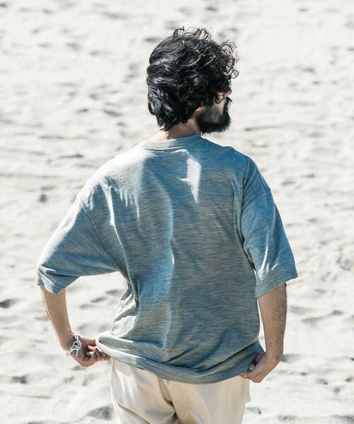 URBAN RESEARCH / アーバンリサーチ Tシャツ | new basic　ウォッシャブルメリノウールショートスリーブTシャツ | 詳細16