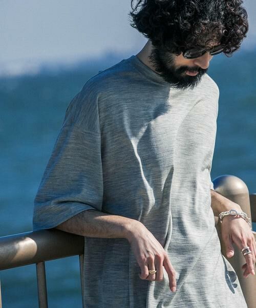 URBAN RESEARCH/アーバンリサーチ new basic ウォッシャブルメリノウールショートスリーブTシャツ グレー XL URBAN RESEARCH/アーバンリサーチ new basic ウォッシャブルメリノウールショートスリーブTシャツ グレー XL
