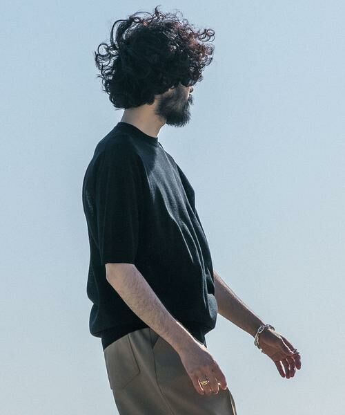 URBAN RESEARCH / アーバンリサーチ ニット・セーター | new basic　WOOL SILK KNIT T-SHIRTS | 詳細22
