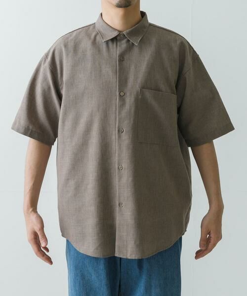 URBAN RESEARCH / アーバンリサーチ シャツ・ブラウス | LINEN PIN HEAD SHORT-SLEEVE SHIRTS | 詳細16