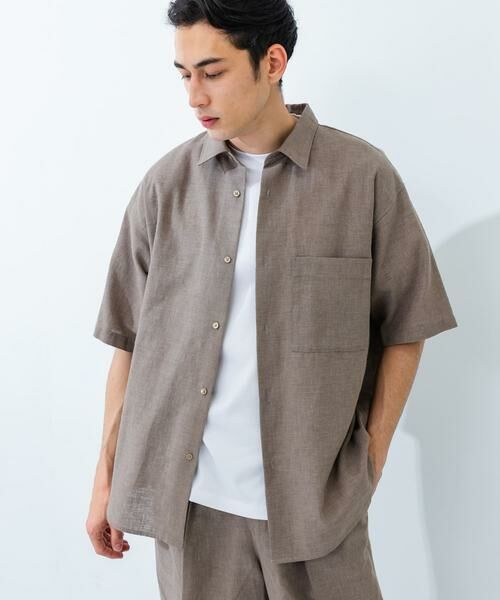 URBAN RESEARCH / アーバンリサーチ シャツ・ブラウス | LINEN PIN HEAD SHORT-SLEEVE SHIRTS | 詳細5