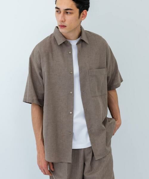 URBAN RESEARCH / アーバンリサーチ シャツ・ブラウス | LINEN PIN HEAD SHORT-SLEEVE SHIRTS | 詳細6