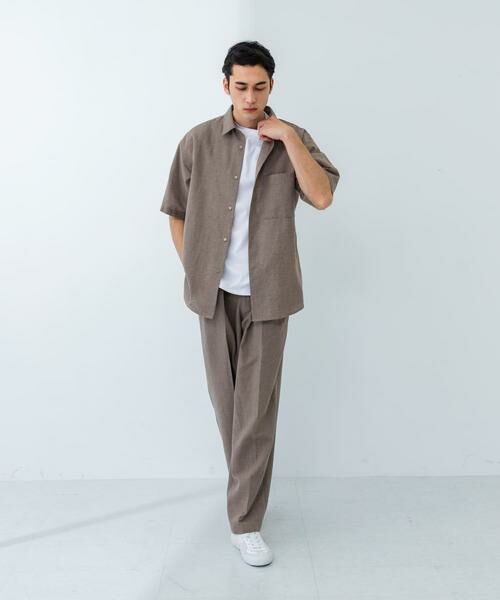 URBAN RESEARCH / アーバンリサーチ シャツ・ブラウス | LINEN PIN HEAD SHORT-SLEEVE SHIRTS | 詳細10
