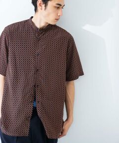 URBAN RESEARCH / アーバンリサーチ シャツ・ブラウス | PRINT BAND COLLAR SHIRTS