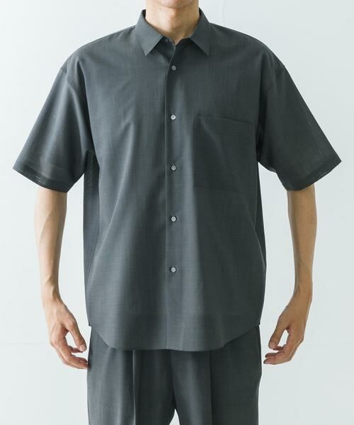 URBAN RESEARCH / アーバンリサーチ シャツ・ブラウス | ウォッシャブルウールサイロフィルショートスリーブシャツ | 詳細16