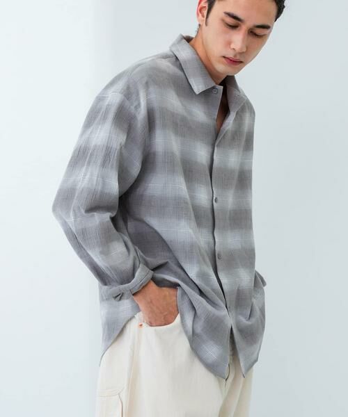 URBAN RESEARCH / アーバンリサーチ シャツ・ブラウス | オンブレーチェックシャツ | 詳細13