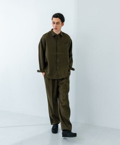 URBAN RESEARCH / アーバンリサーチ シャツ・ブラウス | LINEN LONG-SLEEVE SHIRTS | 詳細10