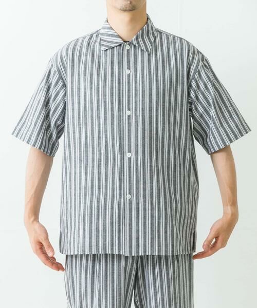 URBAN RESEARCH / アーバンリサーチ シャツ・ブラウス | オープンカラーストライプシャツ | 詳細7