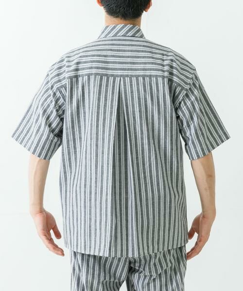 URBAN RESEARCH / アーバンリサーチ シャツ・ブラウス | オープンカラーストライプシャツ | 詳細9