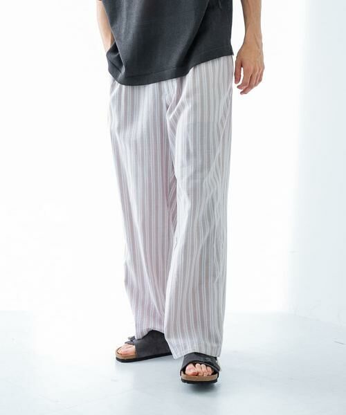 URBAN RESEARCH / アーバンリサーチ その他パンツ | ストライプイージーパンツ | 詳細1