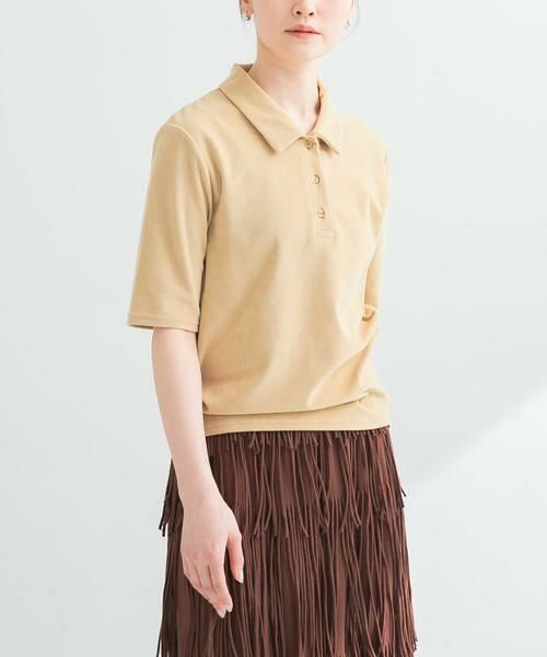 URBAN RESEARCH / アーバンリサーチ Tシャツ | パイルポロ衿カットソー | 詳細1