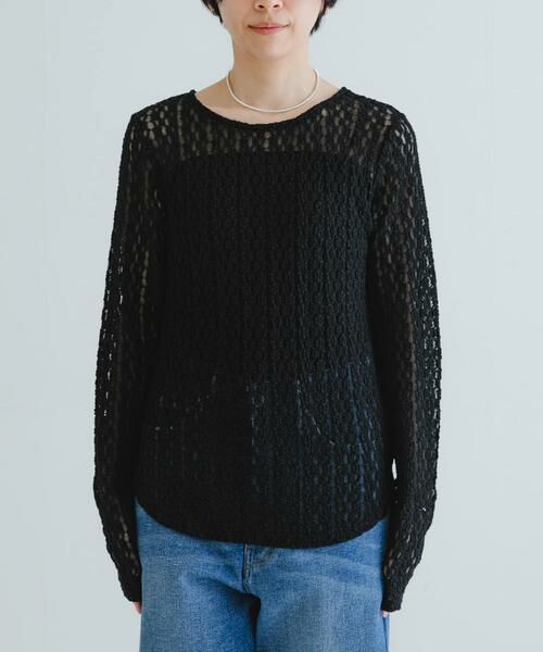 URBAN RESEARCH / アーバンリサーチ Tシャツ | ストレッチレースプルオーバー | 詳細8