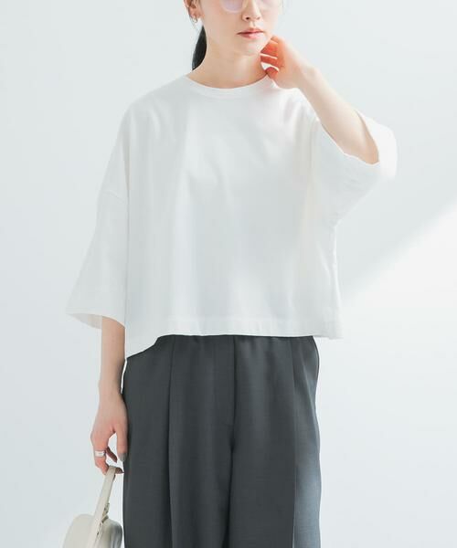 URBAN RESEARCH / アーバンリサーチ Tシャツ | ショート丈ハーフスリーブカットソー | 詳細1