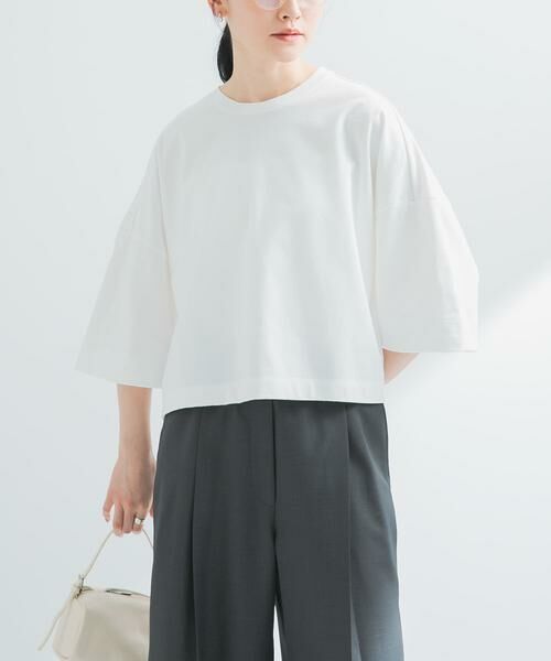 URBAN RESEARCH / アーバンリサーチ Tシャツ | ショート丈ハーフスリーブカットソー | 詳細2