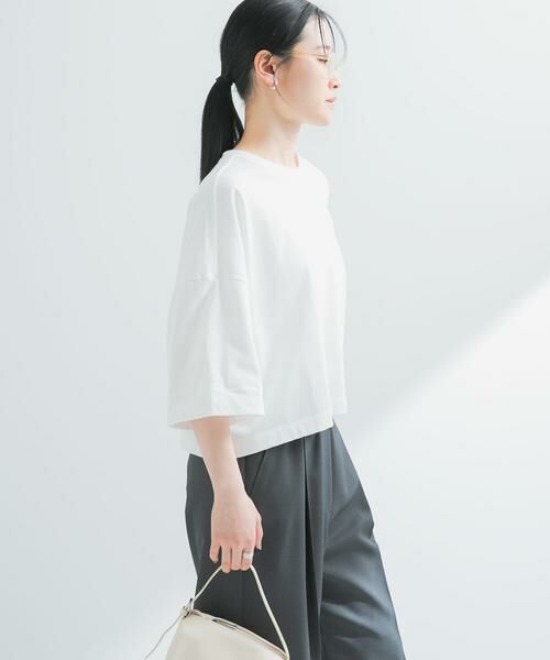 URBAN RESEARCH / アーバンリサーチ Tシャツ | ショート丈ハーフスリーブカットソー | 詳細5