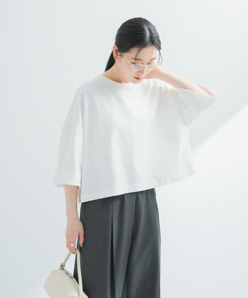 URBAN RESEARCH / アーバンリサーチ Tシャツ | ショート丈ハーフスリーブカットソー | 詳細6