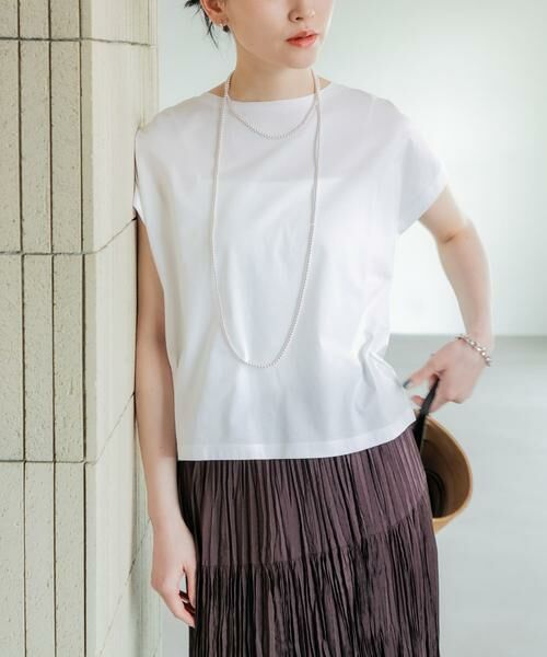 URBAN RESEARCH / アーバンリサーチ Tシャツ | スーピマコットンボートネックカットソー | 詳細17