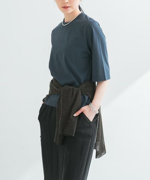 URBAN RESEARCH / アーバンリサーチ Tシャツ | スーピマコットンハーフスリーブカットソー | 詳細1