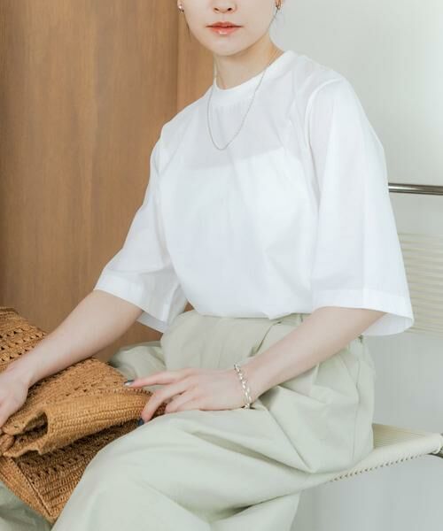 URBAN RESEARCH / アーバンリサーチ Tシャツ | スーピマコットンハーフスリーブカットソー | 詳細13