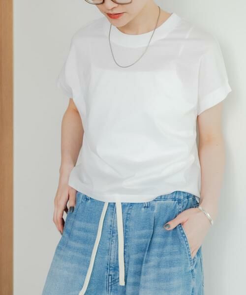 URBAN RESEARCH / アーバンリサーチ Tシャツ | スーピマコットンフレンチスリーブカットソー | 詳細13