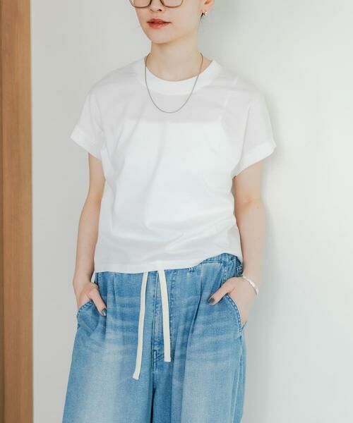 URBAN RESEARCH / アーバンリサーチ Tシャツ | スーピマコットンフレンチスリーブカットソー | 詳細15