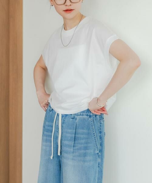 URBAN RESEARCH / アーバンリサーチ Tシャツ | スーピマコットンフレンチスリーブカットソー | 詳細16