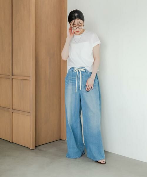 URBAN RESEARCH / アーバンリサーチ Tシャツ | スーピマコットンフレンチスリーブカットソー | 詳細18