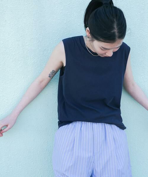 URBAN RESEARCH / アーバンリサーチ Tシャツ | new basic　ドライツイストノースリーブカットソー | 詳細1