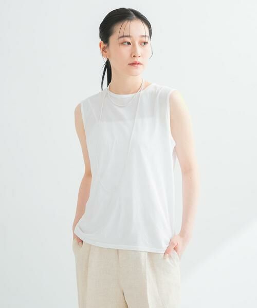 URBAN RESEARCH / アーバンリサーチ Tシャツ | new basic　ドライツイストノースリーブカットソー | 詳細17