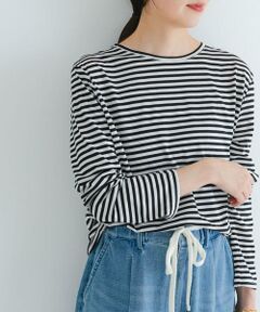 URBAN RESEARCH / アーバンリサーチ Tシャツ | テンセルコットンボーダーカットソー