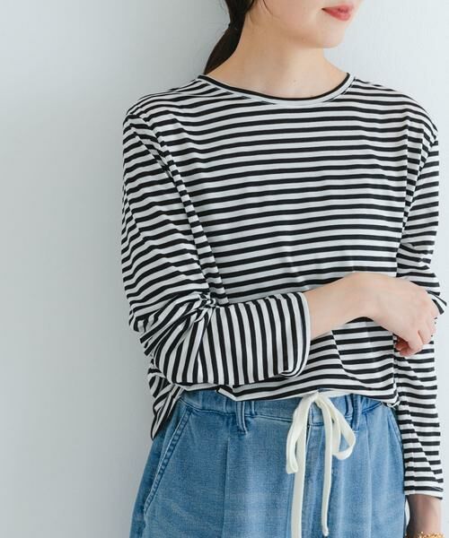 URBAN RESEARCH / アーバンリサーチ Tシャツ | テンセルコットンボーダーカットソー(その他1)