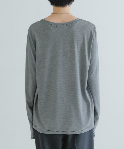 URBAN RESEARCH / アーバンリサーチ Tシャツ | テンセルコットンボーダーカットソー | 詳細23