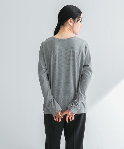 URBAN RESEARCH / アーバンリサーチ Tシャツ | テンセルコットンボーダーカットソー | 詳細17