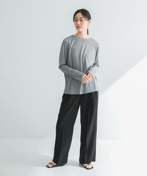 URBAN RESEARCH / アーバンリサーチ Tシャツ | テンセルコットンボーダーカットソー | 詳細19