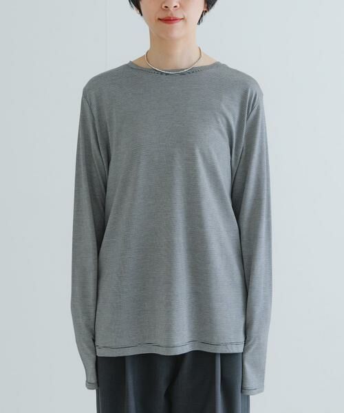 URBAN RESEARCH / アーバンリサーチ Tシャツ | テンセルコットンボーダーカットソー | 詳細21