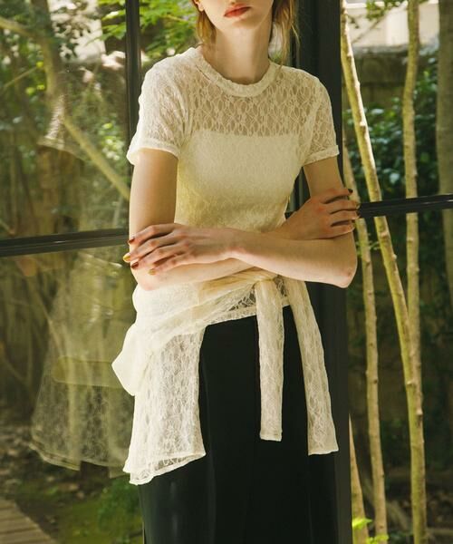 URBAN RESEARCH / アーバンリサーチ Tシャツ | ストレッチレースTシャツ | 詳細3