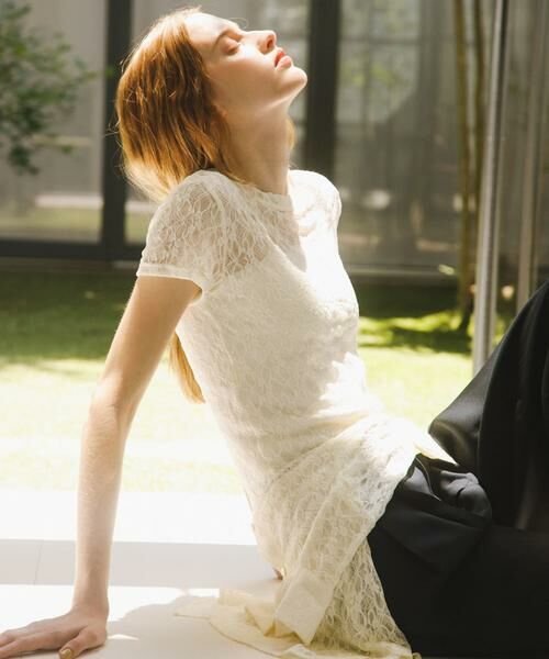 URBAN RESEARCH / アーバンリサーチ Tシャツ | ストレッチレースTシャツ | 詳細4