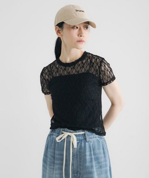 URBAN RESEARCH / アーバンリサーチ Tシャツ | ストレッチレースTシャツ | 詳細12
