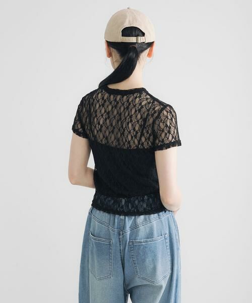 URBAN RESEARCH / アーバンリサーチ Tシャツ | ストレッチレースTシャツ | 詳細13