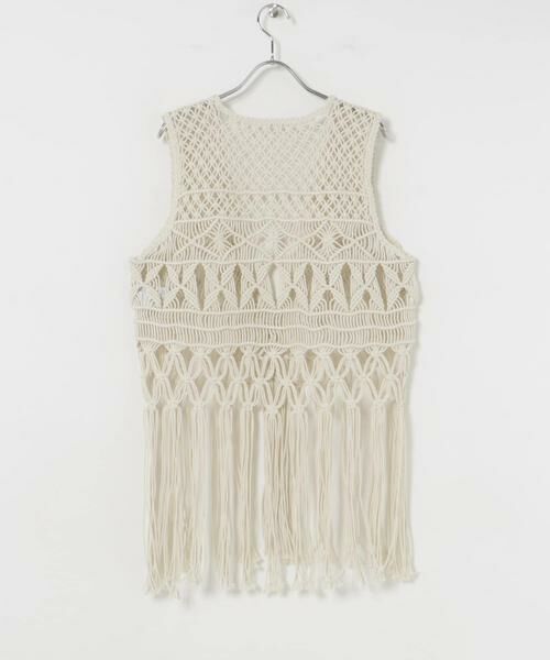 URBAN RESEARCH / アーバンリサーチ ベスト | マクラメ編みハンドニットベスト | 詳細11