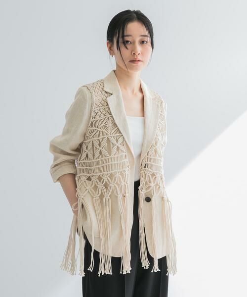 URBAN RESEARCH / アーバンリサーチ ベスト | マクラメ編みハンドニットベスト | 詳細6
