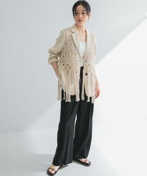 URBAN RESEARCH / アーバンリサーチ ベスト | マクラメ編みハンドニットベスト | 詳細7