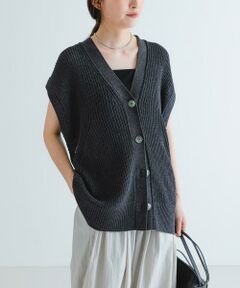 URBAN RESEARCH / アーバンリサーチ ベスト | ペーパーヤーンチュニックニットベスト