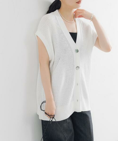 URBAN RESEARCH / アーバンリサーチ ベスト | ペーパーヤーンチュニックニットベスト | 詳細2