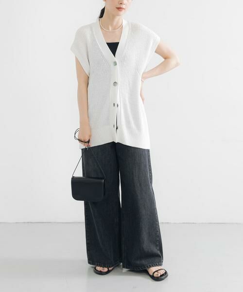 URBAN RESEARCH / アーバンリサーチ ベスト | ペーパーヤーンチュニックニットベスト | 詳細3